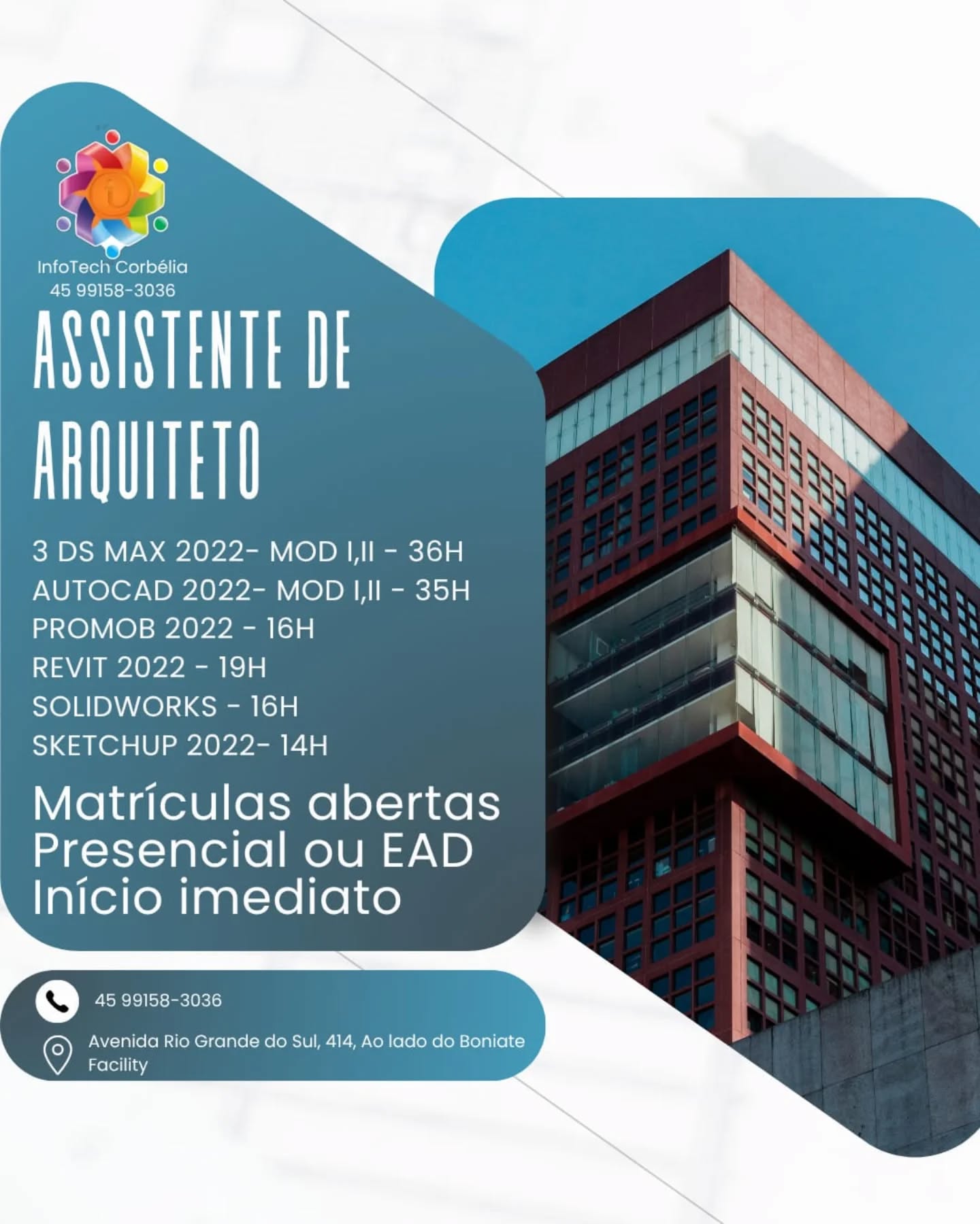 Cartaz do curso Assistente de Arquiteto