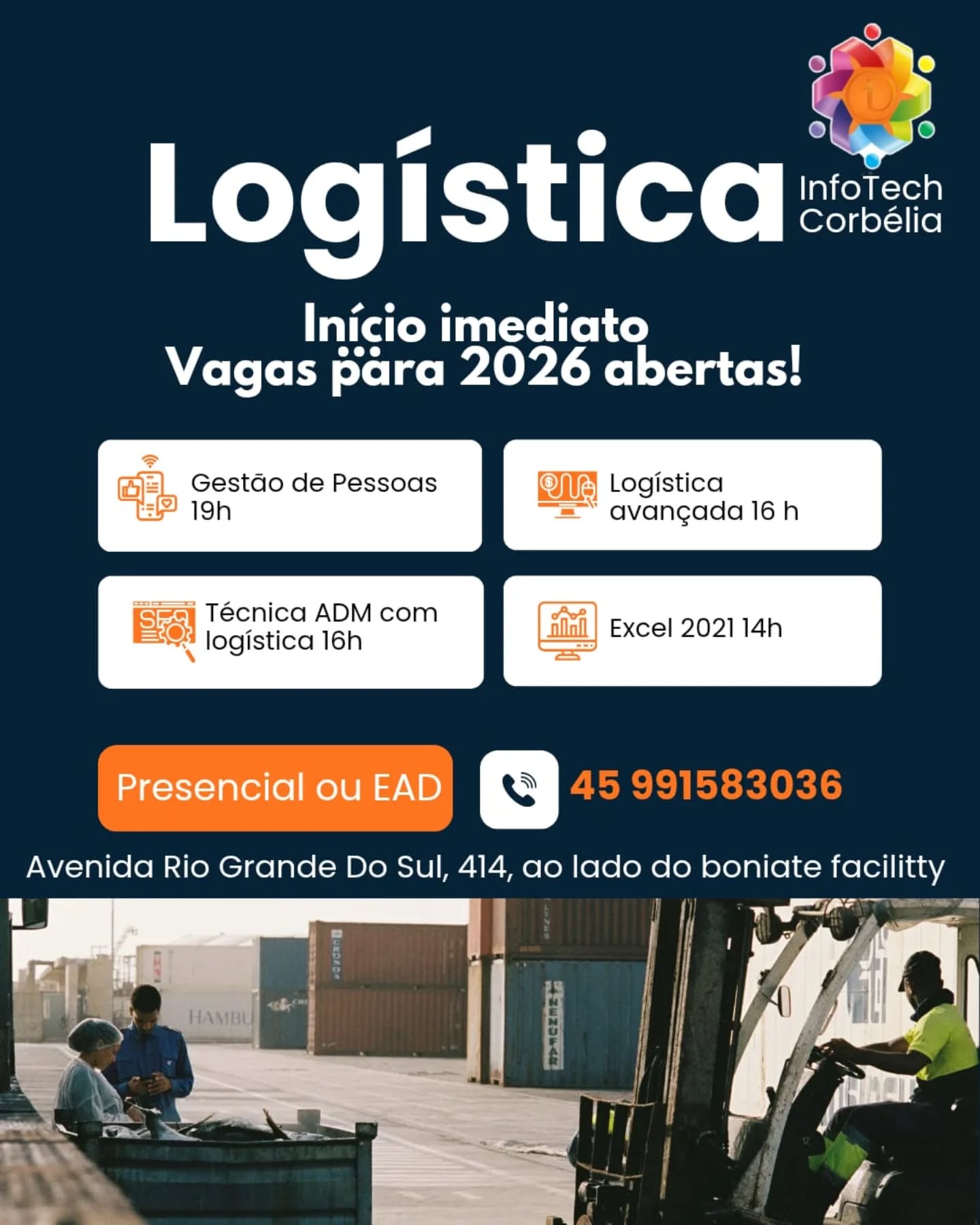 Cartaz do curso Logística