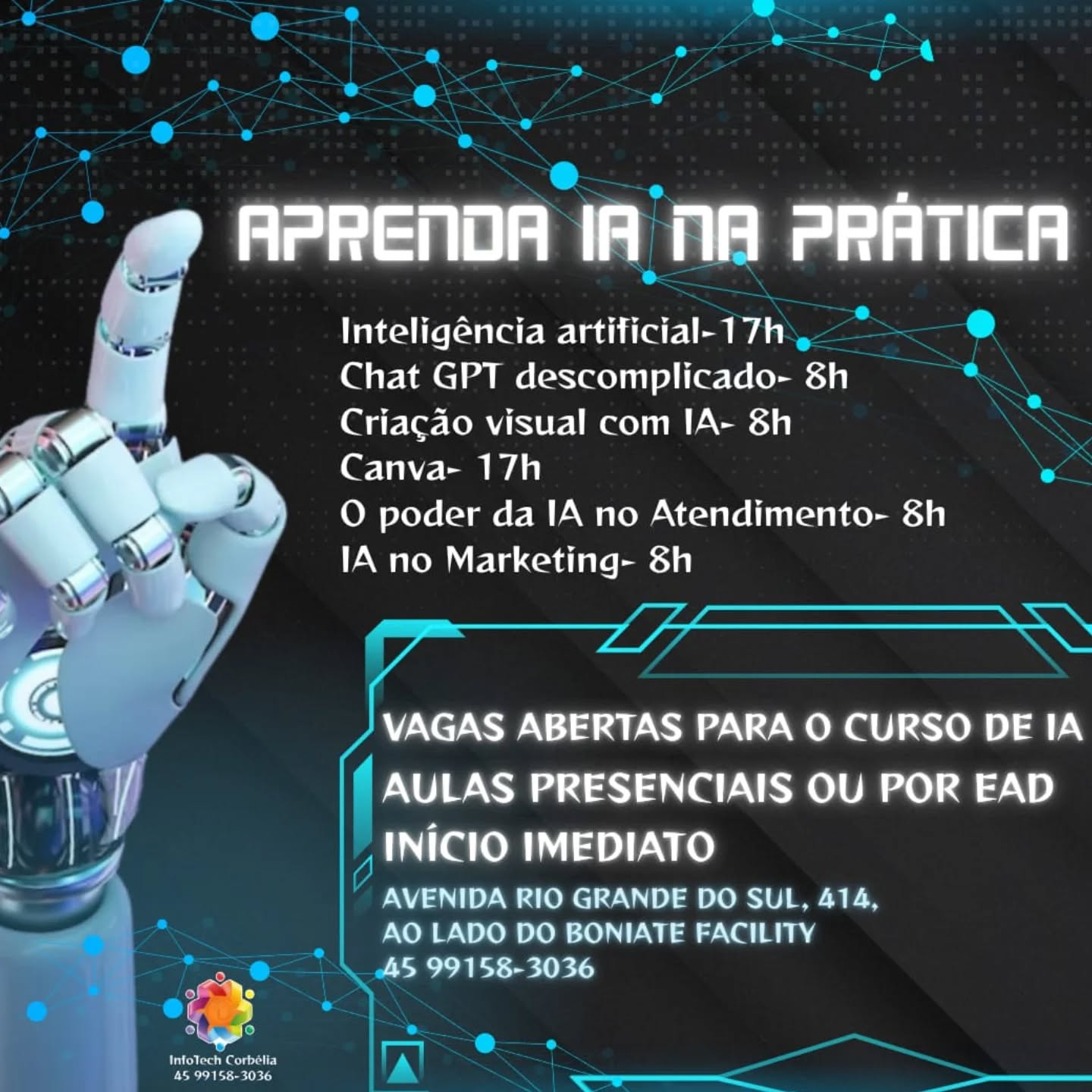 Cartaz do curso Inteligência Artificial na Prática